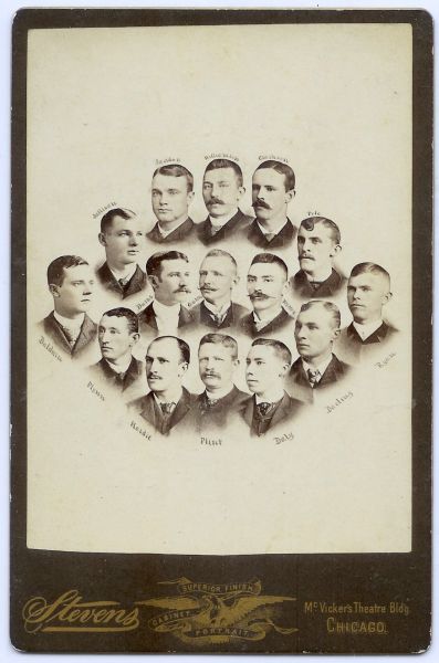 1887 Stevens Chicago White Stockings Composite